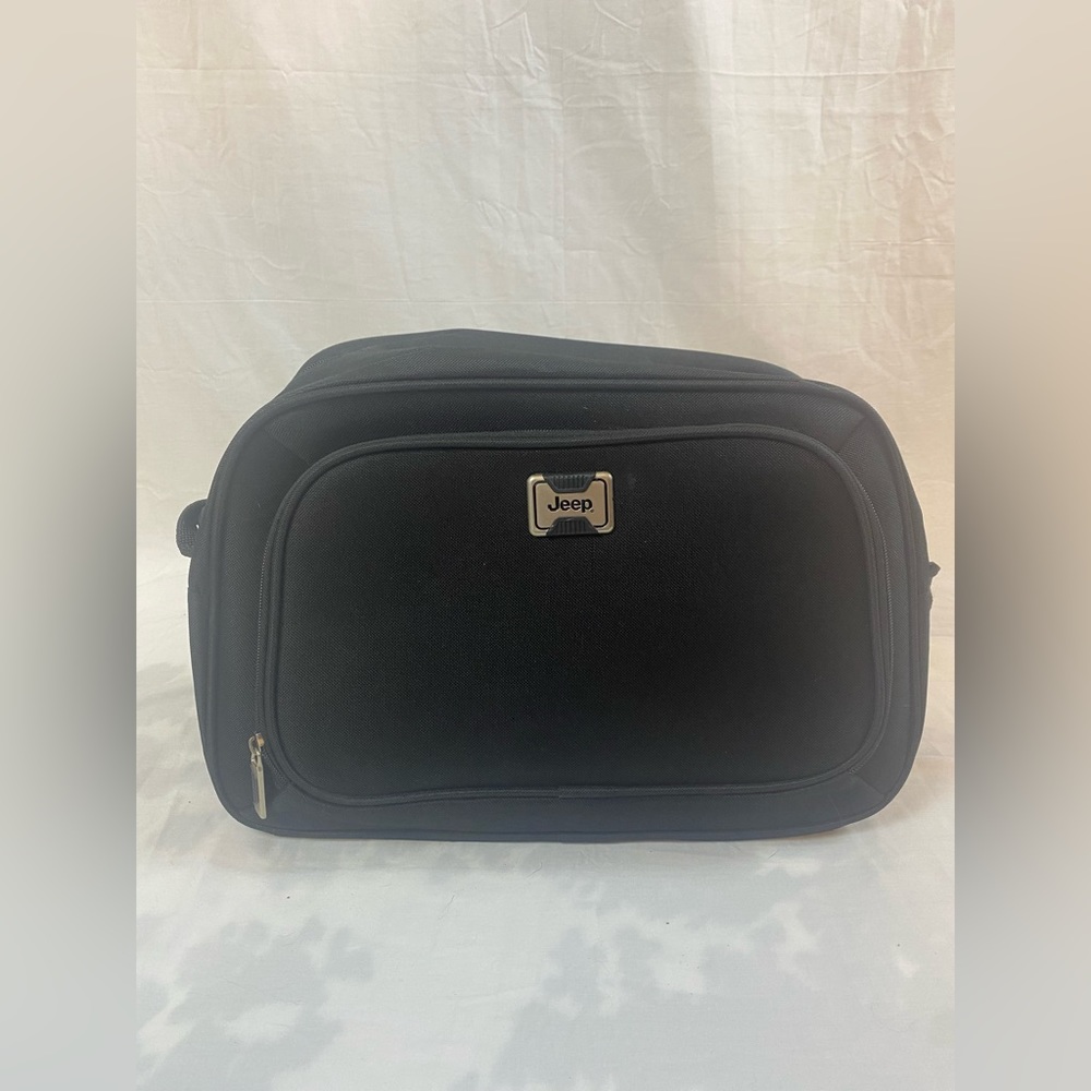 Jeep bag black with zippers medium sized bag